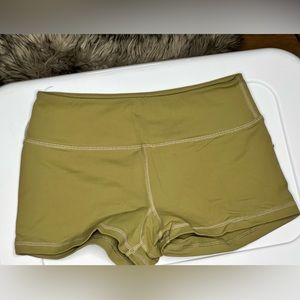 Woman’s Savage Barbell size small OD green shorts